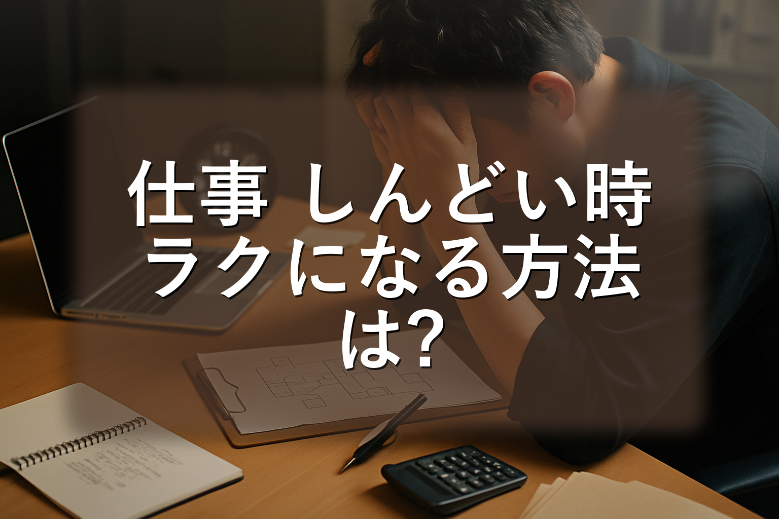 「仕事 しんどい時」の即席トリアージと“安全運転”手順