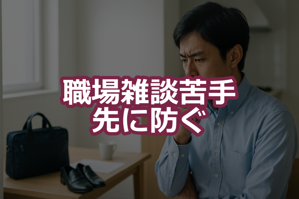 職場の雑談が苦手なら『入口・中・出口』10秒テンプレで最小化